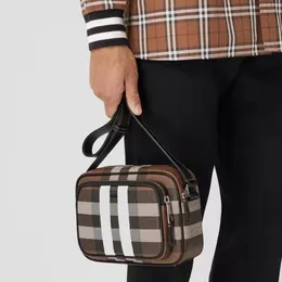 Designer Vintage Check TB Kamera Herren Umhängetasche Retro Marke Leder Luxus klassische Streifen Nylon Geldbörse Geldbörsen Berühmte Handtasche Tote Schulter Clutch Tasche Geschenk YY