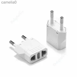Power Cable Plug US To Euro Electrical Adapter EU Electric Socket US To EU Power Converter Type C Plug Adaptor AC Power Adapters 2pin AC OutletL231125