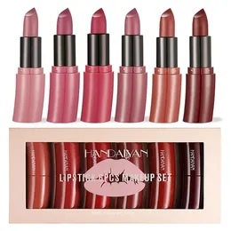 6PC Set Matte Velvet Lip Gloss Waterproof Long-lasting Liquid Lipstick Cosmetic Beauty Makeup