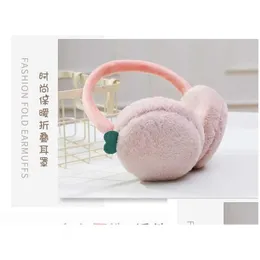 Ear Muffs Ear Muffs Faux Fexible Ajustável Plush Earmuff Bebê Oreilles Criança Earmuffs Para Meninas Inverno R231009 Drop Delivery Moda Dhclr