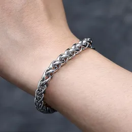 10pcs Titanium steel keel chain Korean version men's bracelet