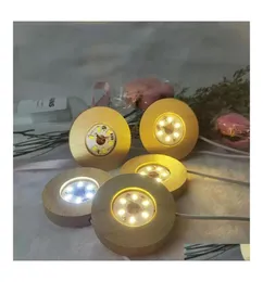 기타 가정 장식 나무 LED LED LIGHT LIGHT LIGHT BASE GLASS RESIN ART ARNAMENT WOOD NIGHT LAMP베이스 조명 회전 디스플레이 STAN5522152