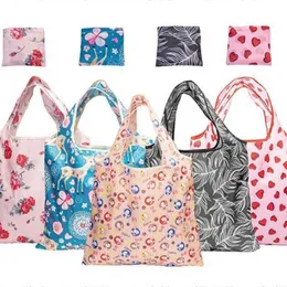 Designer-Taschen Neue große gemusterte quadratische Handtasche aus Stoff, wasserdicht, tragbar, umweltfreundlich, faltbar
