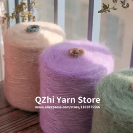 직물 및 재봉 500 gram1pcs Mohair 원사 고품질 소프트 미세한 실크 뜨개질 크로 셰 뜨개질 크로 셰 뜨개질 숄 스카프 스레드 231124