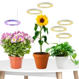 Grow Lights Light 2500lm Circle LED Plant USB Powered Seeding Growing Lamp Ring Angel 6000h Lifespan