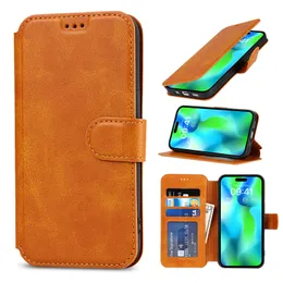 Luxury Magnetic Folio Phone Case for iPhone 14 13 12 11 Pro Max XR XS Samsung Galaxy S22 S21 Ultra S21FE A13 A53 5G Sturdy Multiple Card Slots Leather Wallet Back Cover