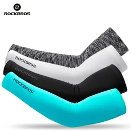 Ogrzewacze nóg ramię Rockbros 2PCS Cylling Sleeve Cover Lod Fabric Ochrona UV Bieganie na obozowanie na świeżym powietrzu Rowowanie 230425