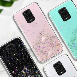 Glitter Bling Case dla Xiaomi Redmi Note 10 5G 9 9S 8 Pro 11S 10S 11t MI 10T 11 Lite POCO X3 NFC M3 F3 M4 Pro 5G Miękka pokrywa