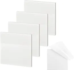 메모장 4pcs 투명 게시 IT Sticky Note Pads Possing Papeleria Journal School Stationery Office Supplies 50 Sheetscopy 230425