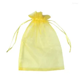 Bolsas de armazenamento 50 PCs 13x18cm Organza Dragtring Gift Bolh Pouch Wrap for Party Game Wedding DCS