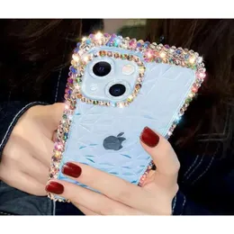 iPhone 15 14 13 12 11 Pro Max X XS XR 7 8 Plus Glitter Diamond Phone Case 용 Bling Rhinestone 소프트