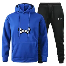 Homens Tracksuits Homens Masculino Hoodies e Calças Manga Longa Jogging Ternos Coelho Streetwear Atlético Conjuntos Primavera Outono Trapstar Tracksuit Sweethearts Outfit