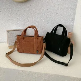 Abendtaschen Damen Mini Cord Umhängetasche Mode Weibliche Handtasche Reißverschluss Totes Damen Casual Geldbörse Stoffbeutel für Mädchen