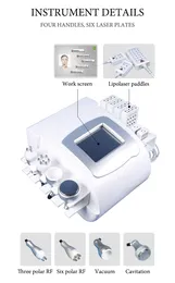 5 in 1 vacuum ultrasonic cavitation slimming machine with lipolaser 40k laselipo therapy replacement system treatment anti fat cellulite on sale