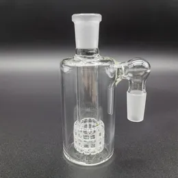 90 ° Glass Ash Catcher 14mm 4,3 tum mini Hookah Glass Bong Water Catchers Tjock Pyrex Clear Bubbler Ashcatcher 90 grader