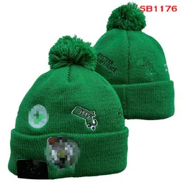 Boston''Celtics''Beanies 2023 Sport Knit Hat Cuffed Cap Hot Team Knits Hats Misture e combine todos os bonés Beanie a7