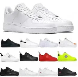 Nuovi designer all'ingrosso Outdoor Men FoRcEs Scarpe da skateboard basse Cheap One Unisex 1 07 Knit Euro High Women All White Black Wheat Running Sports Sneakers taglia 36-45