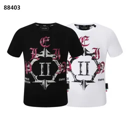 Plein urso camiseta masculina designer tshirts roupas de marca de shinestone pp crânios homens camiseta redonda pescoço ss amor hip hop tshirt top tees 161279