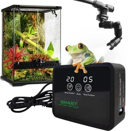 Terrários 2022 Inteligente Reptile Fogger Umidificador eletrônico Temporizador Kit de sistema de névoa automática Terrários de controle de spray de água da floresta tropical