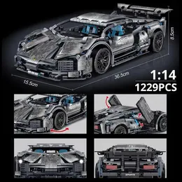 Soldat Toylinx 1 14 Byggnadsblock CAR MOC City Speed ​​Luxury Auto Racing Vehicle With Super Racers Bricks Toys for Children Gift 231124