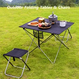Lägermöbler ultralätt fällbordsstol Portabel utomhus camping aluminiumlegering vandring fiske grill picknick