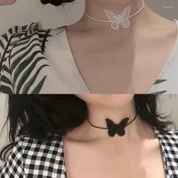 Chains GUFTM Elegant Lace Butterfly Necklace For Women Trendy Ladies Sexy Rope Chain Necklaces 2023 Fashion Jewelry On Neck Collar