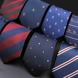 Boyun bağları Yenilik bağları Erkekler için karikatür köpek noktaları paisley çizgili moda erkek iş toplantısı düğün smokin takım elbise gömlek günlük giyim kravat