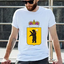 Magliette da uomo TriDitya 50533# Crown Axe Bear Yaroslavl Region Maglietta Top Tee Summer Fashion Cool O Collo Manica corta