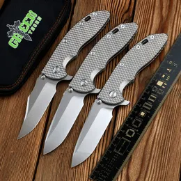 Green thorn XM18 folding knife TC4 titanium handle VG10 blade outdoor camping hunting utility EDC tool