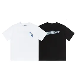 Mäns T-shirts Trapstar Shooters SS Spring and Summer Minimalist Monogrammed Cotton High-kvalitet Kläder Herr- och kvinnors T-shirts 230426