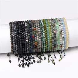 Bracelets de charme Vintage Bracelet de pedra natural Homens Chakras Minchas Bracelets ajustáveis ​​Presente de amor rico para mulheres Jóias de Yoga Pulsera Z0426