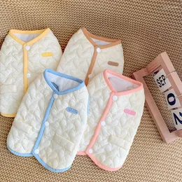 Dog Apparel Love Quilted Cotton Vest Spring And Autumn Teddy Schnauzer Hairless Cat Pet Bixiong Winter Clothes Puppy