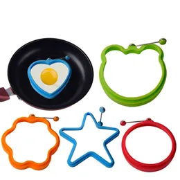 Egg Tools Round Fry Ring Poach Molds Heart Shape Rings Pancakes Maker Baking Accessory Kitchen Tools Q9