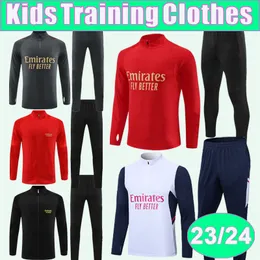 23 24 SAKA SMITH ROWE Kids Kit Training Wear Soccer Jerseys TIERNEY WHITE THOMAS GABRIEL ODEGAARD MARTINELLI Jacket Football Shirt Uniforms