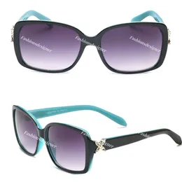 Kadınlar için tasarımcı güneş gözlüğü Tiff sunglass oval güneş gözlüğü Dış Mekan Shades Çerçevesi Moda Klasik Lady Aynalar Kadınlar ve Erkekler için Gözlükler Unisex kutulu güneş gözlükleri