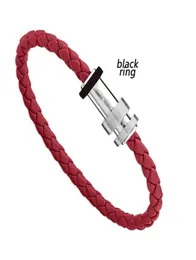 Rope Bracelets Stainless Steel Buckle High Quality Leather Knitting Simple Style Temperament Men Bracelet2452901
