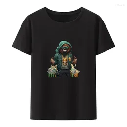 Men's T Shirts Very Rich Cool Lion Cotton Y2k T-shirts Anime Style Men T-shirt Summer Tees Hipster Camiseta Hombre Roupas Masculinas Leisure