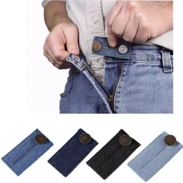Bälten 1pc elastisk midjeförlängare justerbara byxor jeans byxor expander justeringsknappförlängning