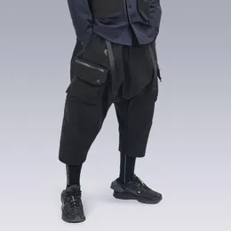 Pantaloni silenstorm 22ss tasche trasformabili samurai pantaloni a vitello regolabile in vita regolabile techwear estetico ninjawear buio abbigliamento
