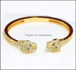 Bracciali Personalizzazione dei gioielli La più alta qualità del contatore Bracciale rigido avanzato Designer di marca 18K dorato Moda Panthere Series Clash Tr3269880
