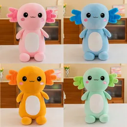 Producenci hurtowe 4-kolorowe 30 cm Axolotl Piękne sześciokątne dinozaur Plush Toys Cartoon Game otaczające zwierzęta Prezenty urodzinowe dla dzieci