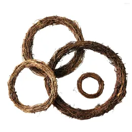 Decorative Flowers Ougual 25cm DIY Crafts Natural Grapevine Wreaths