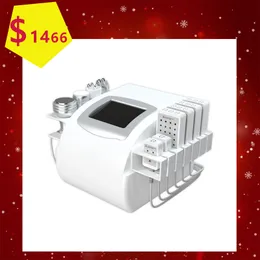 Ultimate Body Contouring Machine: Vacuum RF Therapy + Low Level Laser + Cavitation + Cold Treatment with 6 Lipolysis Pads