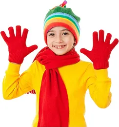 Children Gloves Kids Magic Glove Mitten Girl Boy Kid Stretchy Knitted Winter Warm Gloves party Christmas gift 200pair=400pcs