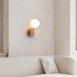 Lampada da parete in stile crema, soggiorno, divano, sfondo, portico, atmosfera, camera da letto, comodino, semplice, pietra gialla