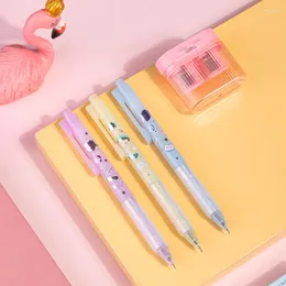 Deli Pens 3pcs Fashion Bling For School Supplies Cute Stationery Items 0.38mm Writing Kawaii Office Accessories