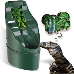 Leveranser Automatisk reptil Drinkning Fountain Water Dripper Chameleon Lizard Water Dispenser Terrarium Feeding Bowl för amfibier Insekter