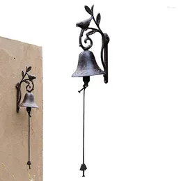 Garden Decorations Cast Iron Dinner Bell Outside Entry Decor Metal Door Home Decoration Ornament For Farmhouse Front Porch