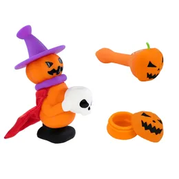 Кальяны YHSWE Pumpkin Commine Comminte Silicone Water Pipe и ручная труба и контейнер 20 мл