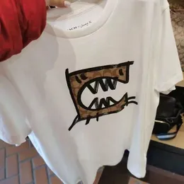 Camiseta masculina de marca italiana Little Monster estampa casual moda durável qualidade casal treinador designer preto branco camiseta feminina masculina